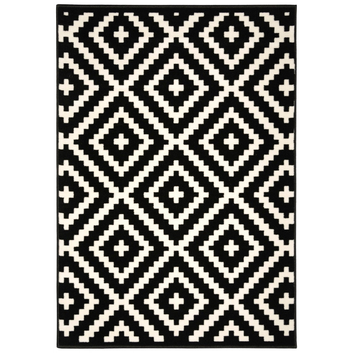 Gloria Area Rug – Black/Cream