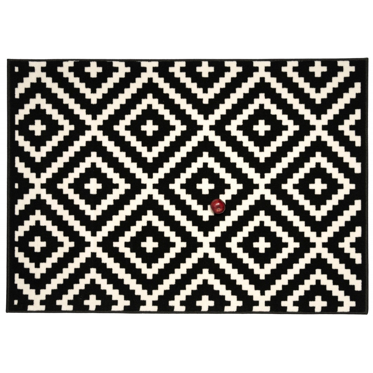 Gloria Area Rug – Black/Cream