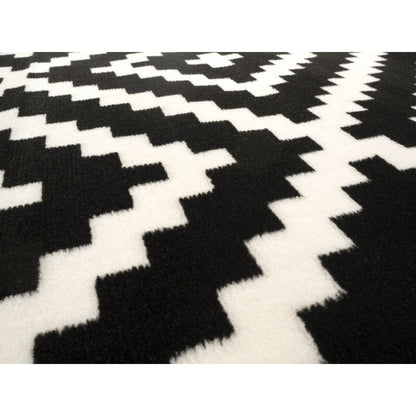 Gloria Area Rug – Black/Cream