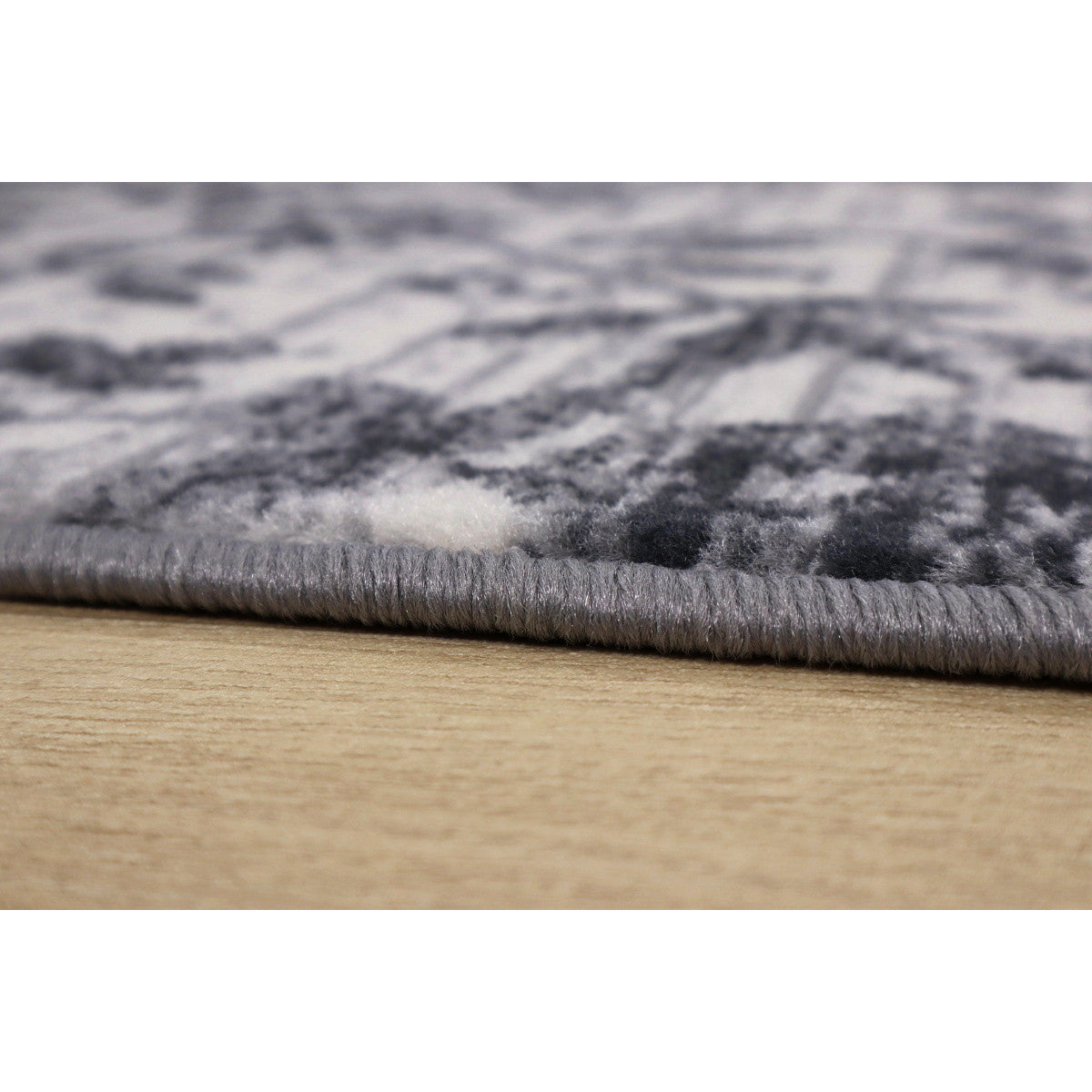 Floral Area Rug – Grey