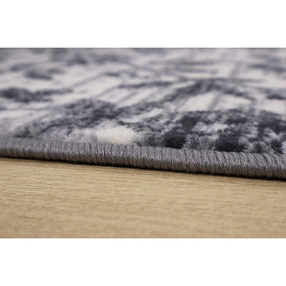 Floral Area Rug – Grey